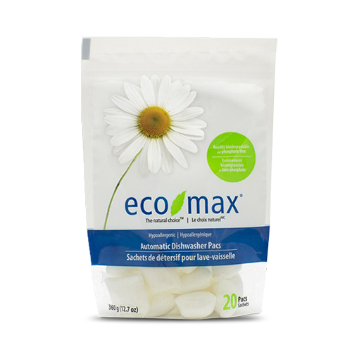 에코맥스 저자극 식기세척기 세제, 100% 식물기반(캐나다)